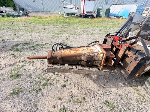 Large excavator concrete - excavator,
